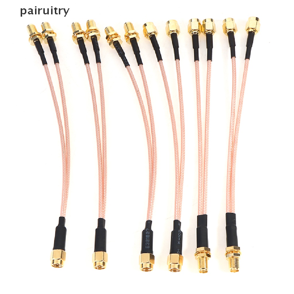 Prt SMA to 2X SMA Male Female Y type Splitter Combiner Jumper Kabel Kuncir PRT
