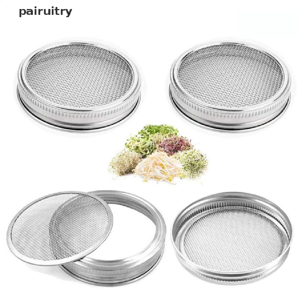 Prt Stainless Steel Sproug Jar Tutup Untuk Bibit Organik Toples Perlengkapan Rumah PRT