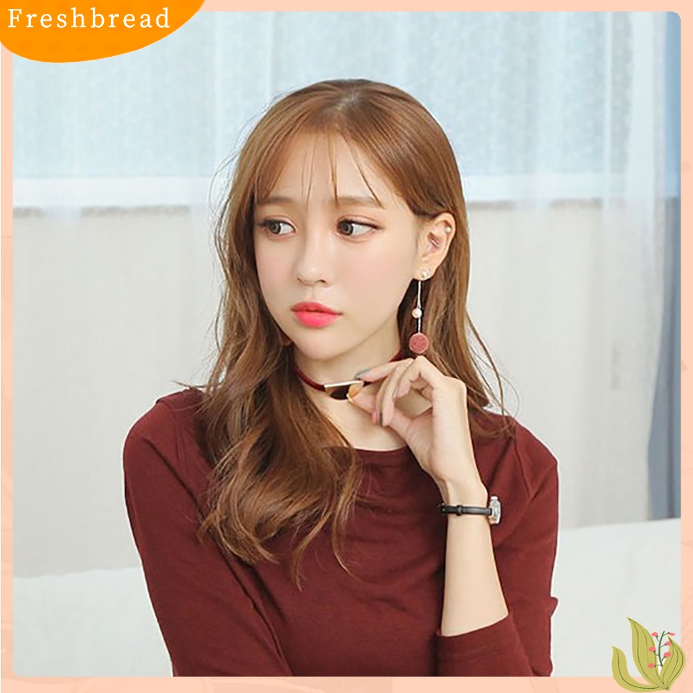 &lt; Freshbread &gt; Fashion Mutiara Imitasi Bola Mewah Rantai Panjang Menjuntai Anting Wanita Hadiah Perhiasan