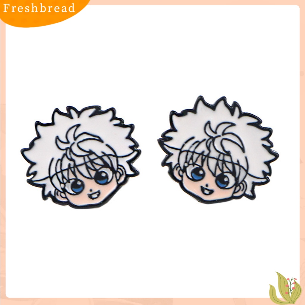 &lt; Freshbread &gt; 1pasang Piercing Earing Motif Kartun All-match Tahan Lama Gadis Anime Hunter X Hunter Stud Earing Untuk Pesta Ulang Tahun