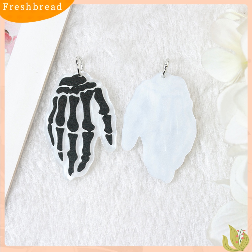 &lt; Freshbread &gt; 1pasang Anting Wanita Lucu Hantu Labu Spider Aksesori Indah Telinga Dekorasi Pesta Dress-Up Fashion Perhiasan Stud Earrings Acrylic Menjuntai Earrings