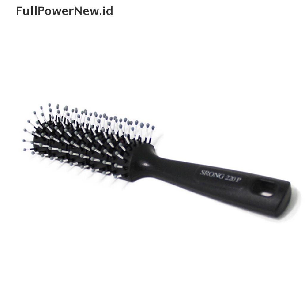 Power 1Pc Fashion Pria Sikat Rambut Keramik Besi Sisir Bulat Barber Dressing Salon Styling ID