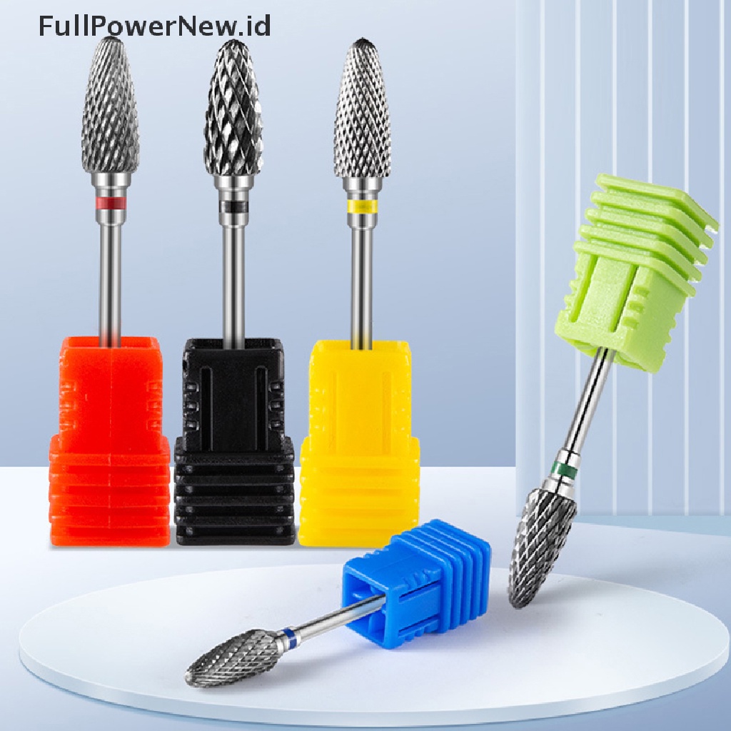 Power Carbide Tungsten Nail Drill Bit Manicure Drill Untuk Milling Cutter Kikir Kuku ID