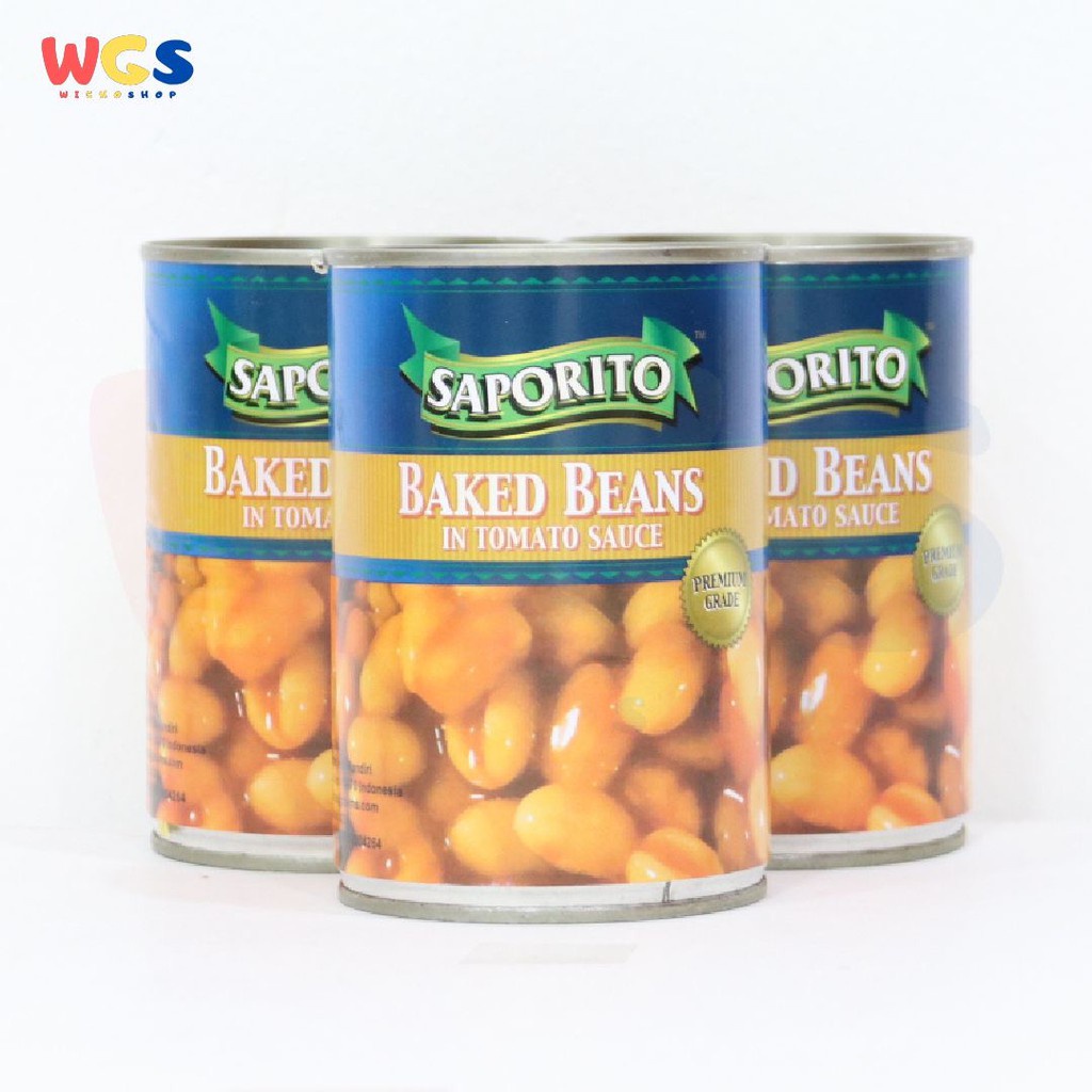 Saporito Baked Beans in Tomato Sauce 420 gr - Kacang Saus Tomat