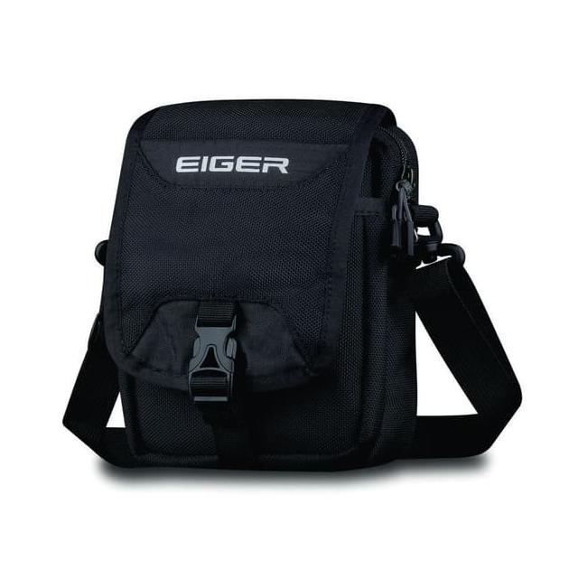 EIGER TRAVEL POUCH BLACK STRIPE TAS SELEMPANG PRIA - HITAM