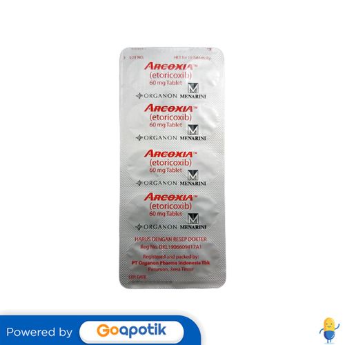 ARCOXIA 60 MG BLISTER 10 TABLET