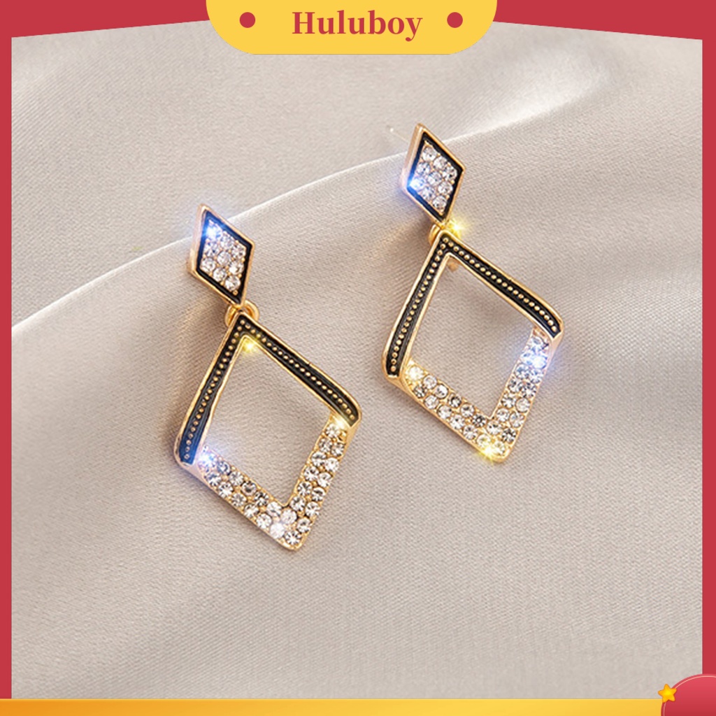 {Ready Stock} 1pasang Anting Menjuntai Hati Berlian Imitasi Perhiasan Gaya Korea Mutiara Imitasi Stud Earrings Hadiah Ulang Tahun