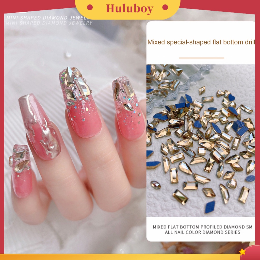 {In Stock} 1pak Pesona Kuku Tiga Dimensi Bersinar Mewah Mudah Diterapkan Pengerjaan Halus DIY Nail Art Tahan Lama 3D Berlian Imitasi Dekorasi Kuku Salon Kuku