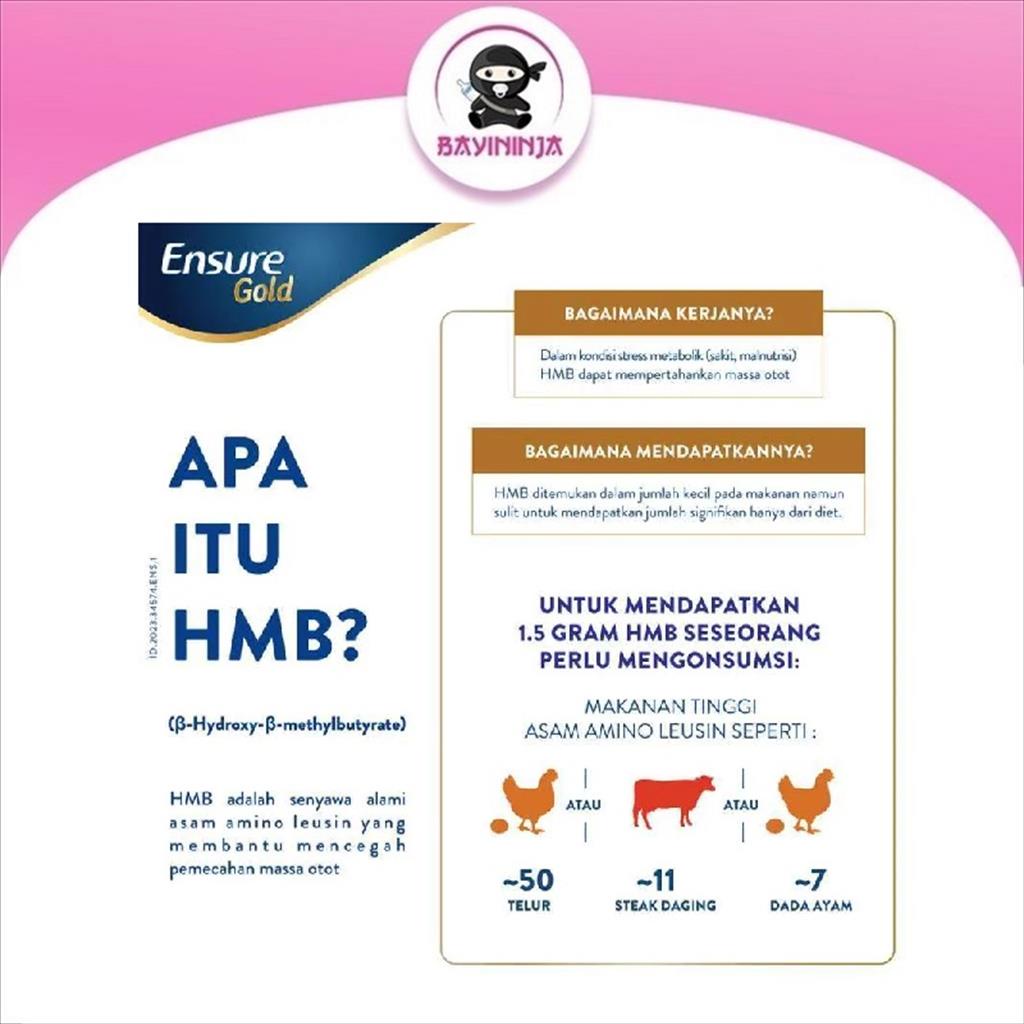 ENSURE Gold Susu Rendah Laktosa Coklat 850 g