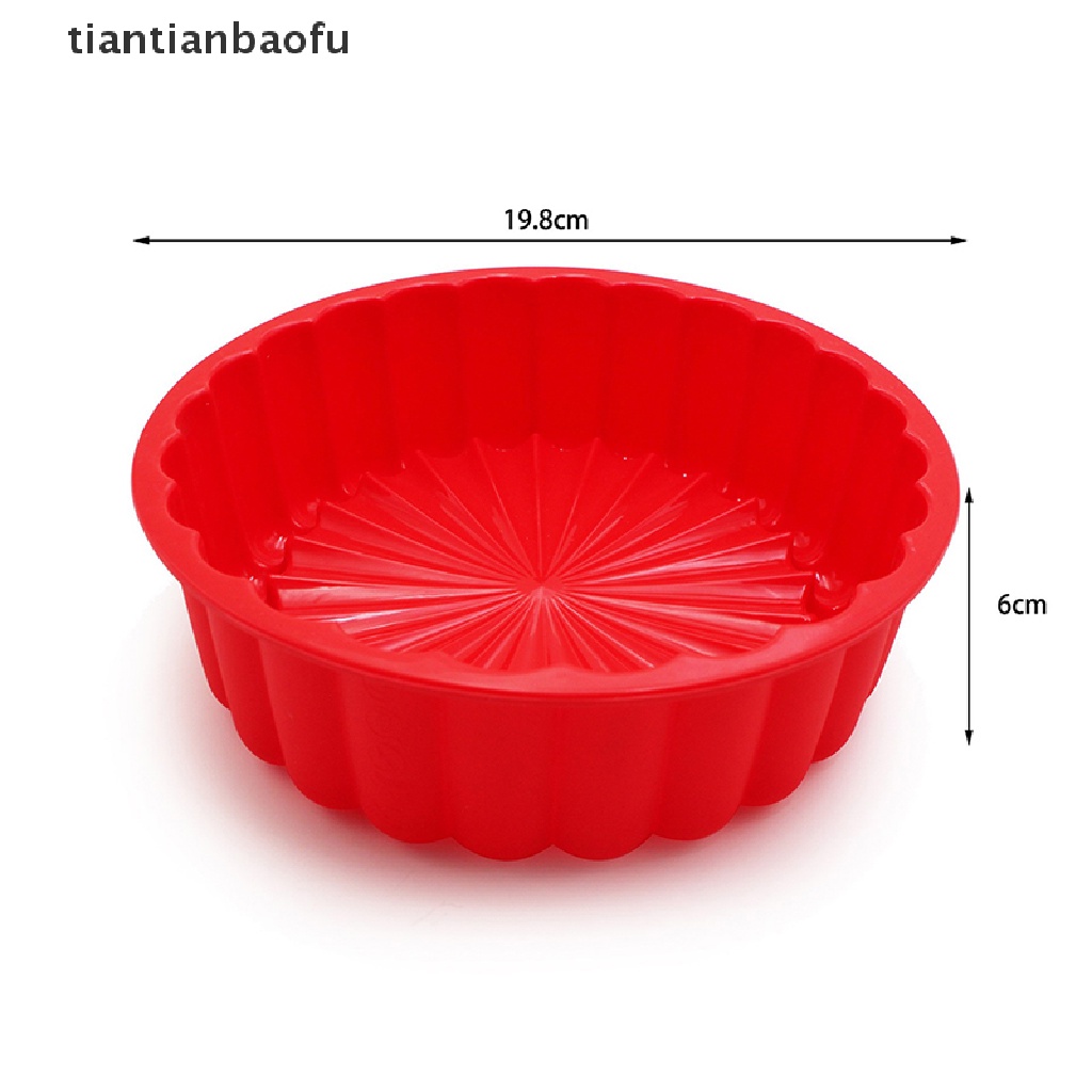 [tiantianbaofu] Charlotte Silicone Baking Pan 8inch Cetakan Silikon Bulat Anti Lengket Untuk Keju Kue Roti Baking Pan Silicone Mold Bread Pan Boutique