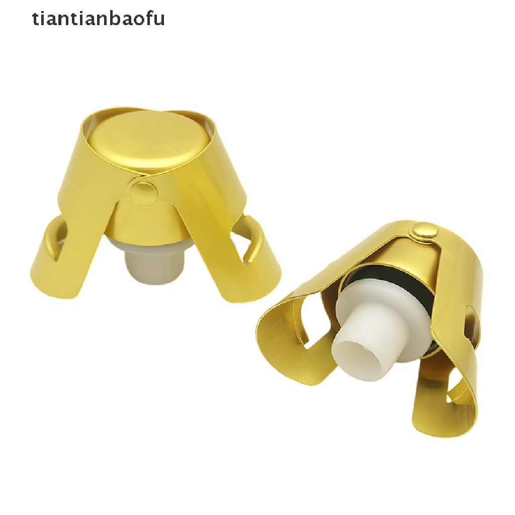 [tiantianbaofu] New Wine Champagne Cap 304stainless Steel Champagne Portable Cork Holding Machine Bar Gabus Anggur Sparkling Wine Champagne Cap Butik