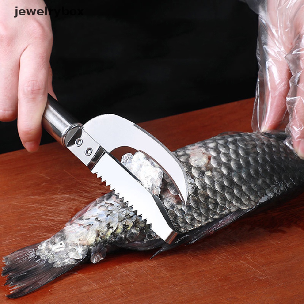 [jewelrybox] 2in1 Sikat Kulit Ikan Fast Remove Fish Scale Scraper Planer Alat Butik Ikan