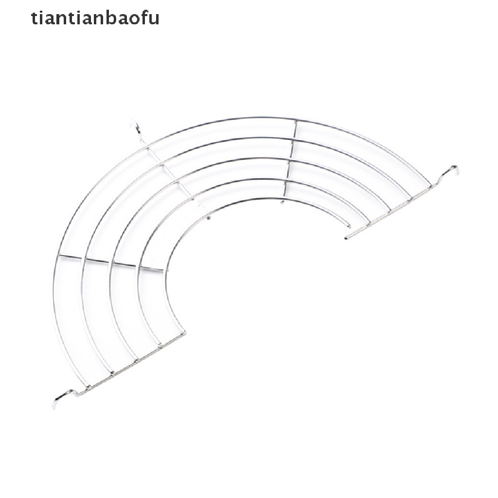 [tiantianbaofu] 304susun Stainless Steel Tebal Setengah Lingkaran Panci Penggorengan Saluran Pembuangan Rak Steam Rack Butik