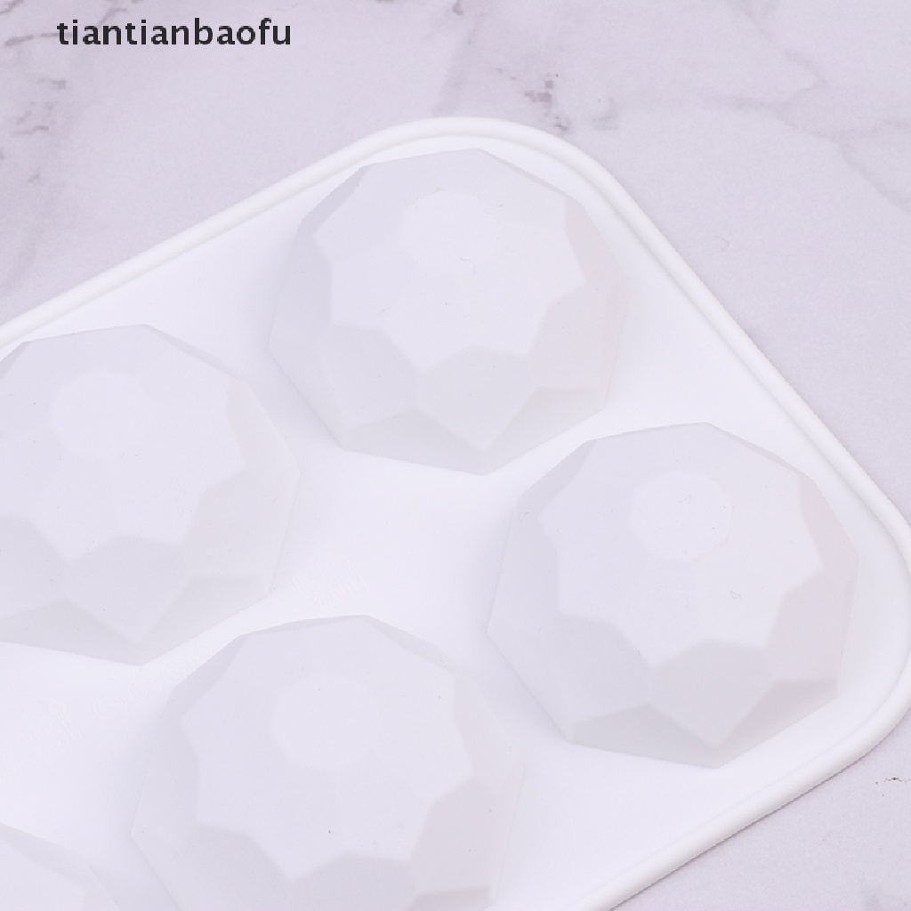 [tiantianbaofu] 3d Batu Permata Desain Coklat Silikon Cetakan DIY Diamond Mousse Cetakan Baking Mold Butik