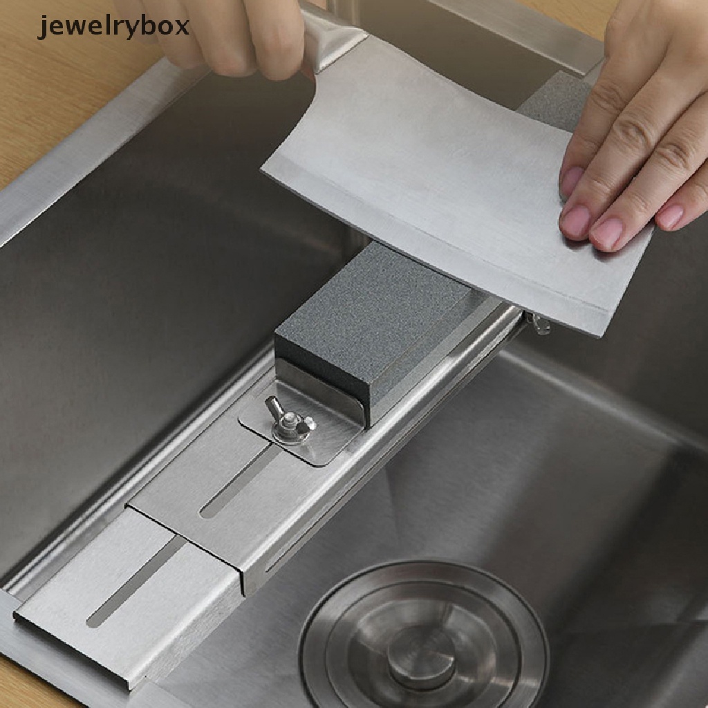 [jewelrybox] Adjustable Over Sink Sharpening Stone Holder Retractable Whetstone Wastafel Bridge Butik