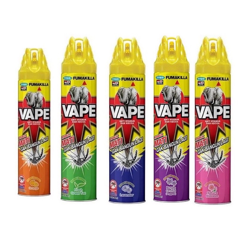 Vape Aerosol Spray 600ml All Varian / Obat Nyamuk Vape / Vape Anti Nyamuk Dan Kecoak  = MURAH
