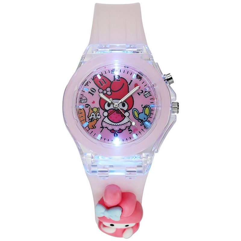 Jam Tangan Wanita Analog Quartz Jelly LED Korean Fashion / Jam Tangan Jelly LED Import/Untuk Wanita Quartz Analog