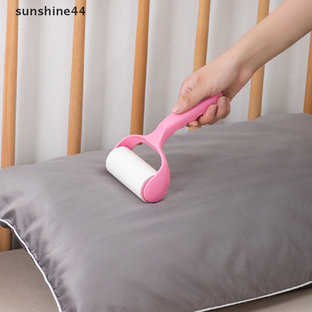 Sunshine Lint Rollers Pet Hair Remover Lint Remover Debu Roller Pakaian Karpet Lengket 10 cm Roll Brush Kit ID