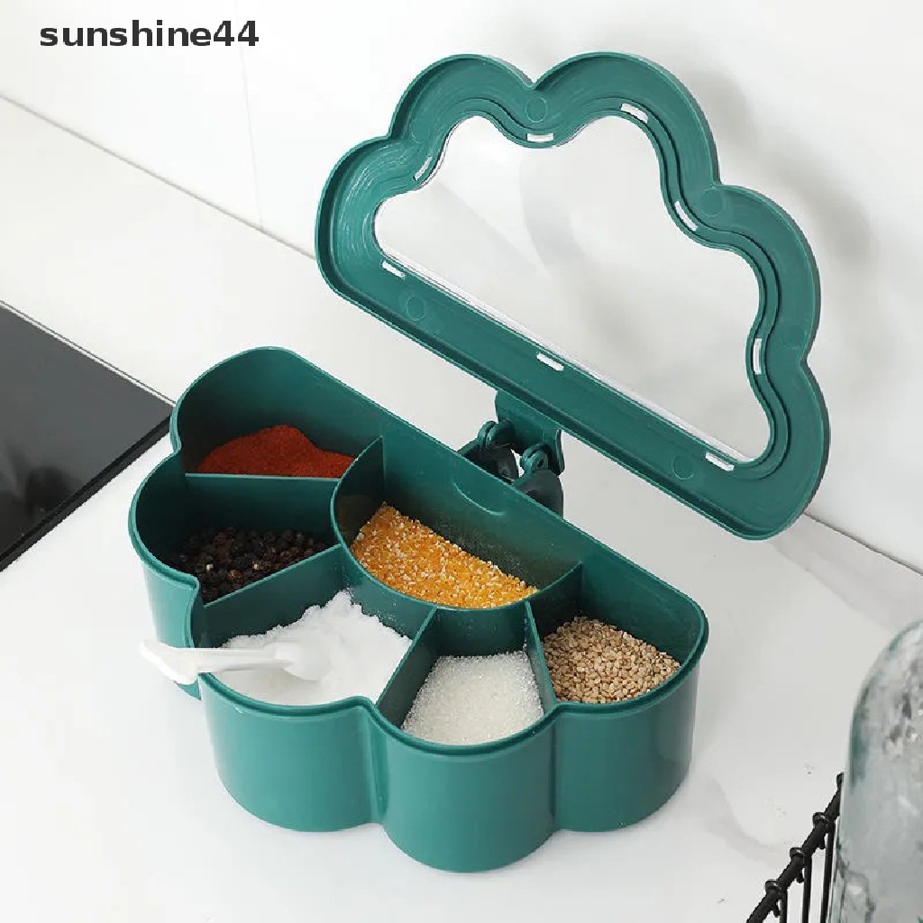 Sunshine Kotak Bumbu Merica Gula Mangkok Spice Shaker Storage Jar Wadah Gadget ID