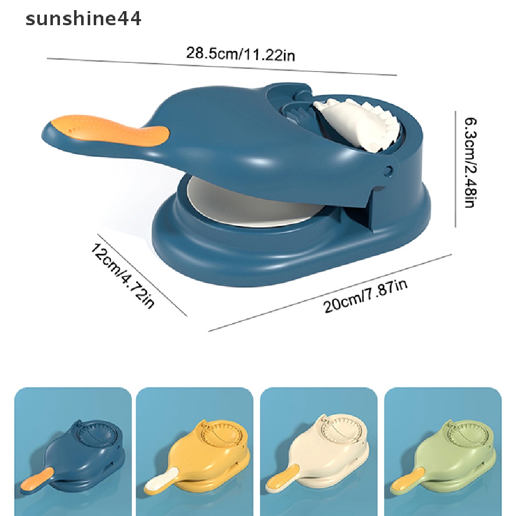 Sunshine 2in1 dumpling Maker Cetakan Pangsit dumpling Mesin Press Pangsit Noodle Press dumpling Maker Mould Alat Pembuat Pangsit Tangan Dapur ID