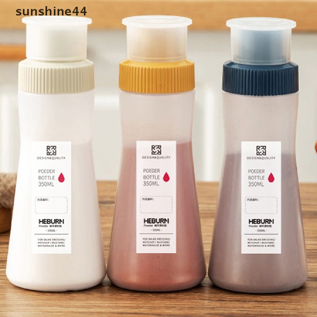 Sunshine 350ml Toples Garam Gula Lada Botol Bumbu Dengan Label Kitchen Tools ID