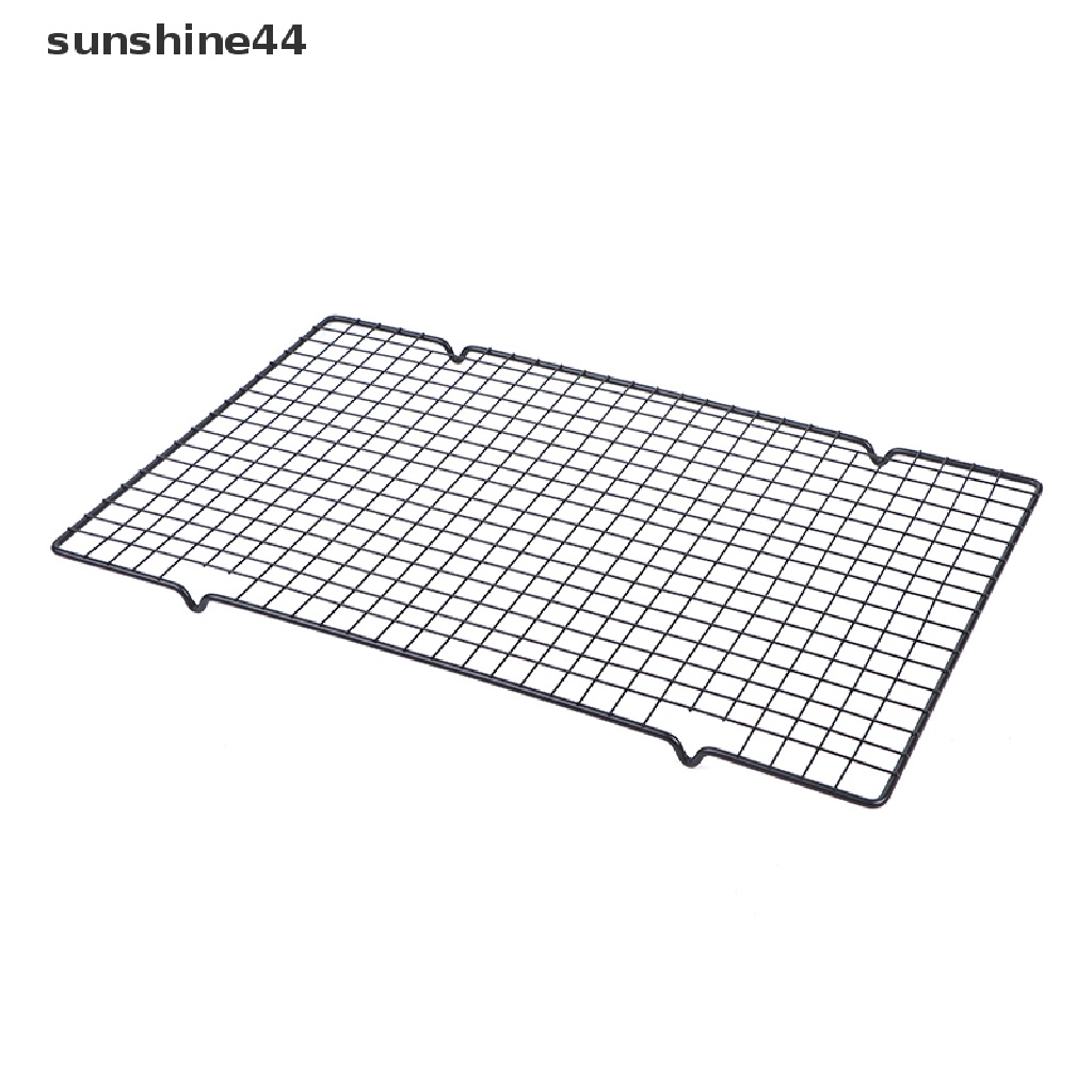 Sunshine Black Non Metal Cake Cooling Grid Rack Net Biskuit Roti Pengering Berdiri ID