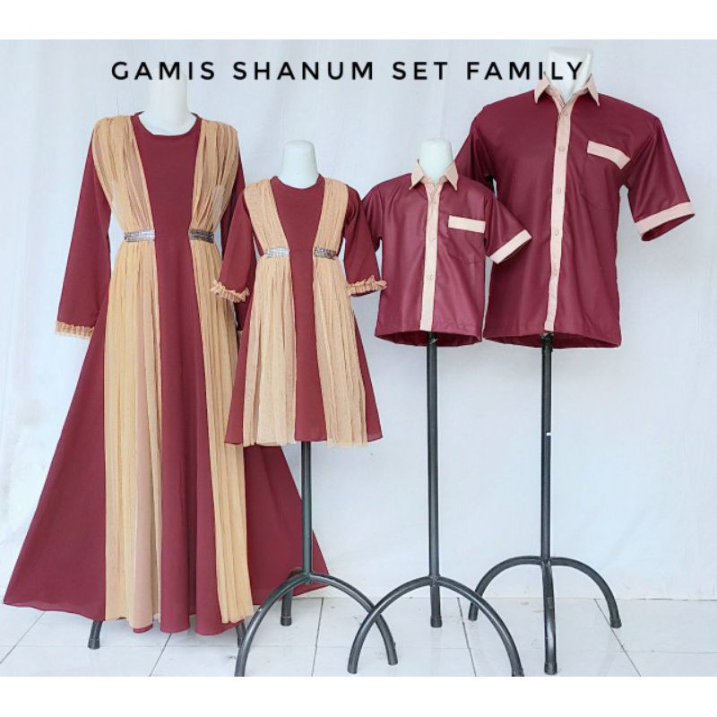 GAMIS SHANUM KATUN TOYOBO ANAK & DEWASA Warna UNGU MUDA