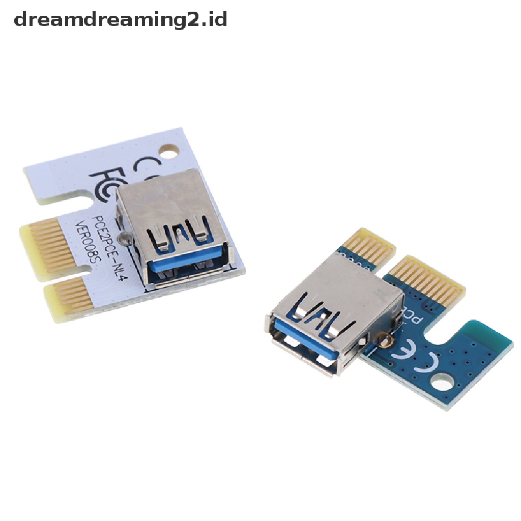 (hot) Usb 3.0 PCI-E 1X Ke 16X Kabel Ekstensi Mining PCI-E Extended Line Card Adapter//