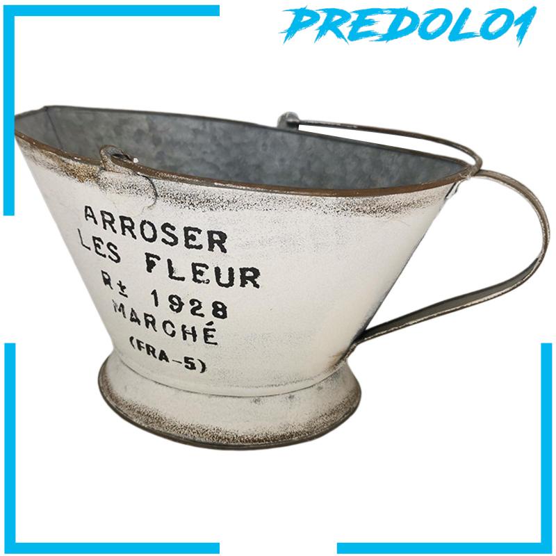 [Predolo1] Pot Bunga Gantung Vintage Dengan Gantungan Wadah Sukulen Bahan Metal Untuk Dekorasi