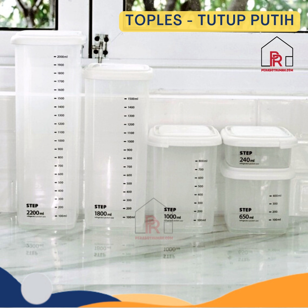 Toples Plastik Ukur Serbaguna - GTE / Food Container / Tempat Penyimpanan Makanan &amp; Bumbu Dapur