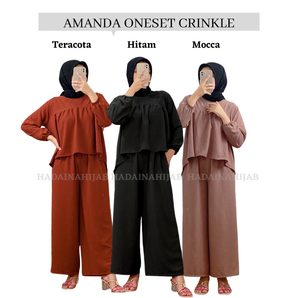 AMANDA ONE SET CRINKLE / ONE SET SERUT