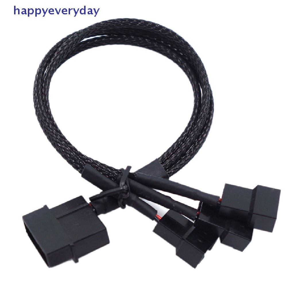 [happy] Molex Tembaga Ke 3arah 3Pin/4Pin Kabel Adaptor Power Fan Splitter Komputer 12V [ID]