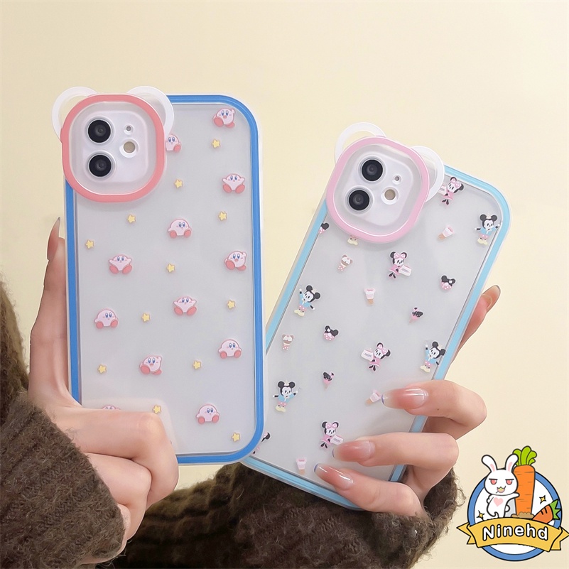 IPHONE Casing Kompatibel Untuk Iphone14 13 12 11 Pro Max X Xr Xs Max SE 8 7 6 6s Plus Kualitas Tinggi Sederhana Casing Ponsel Glossy Transparan Shockproof Clear Bumper Soft TPU Cover Pelindung