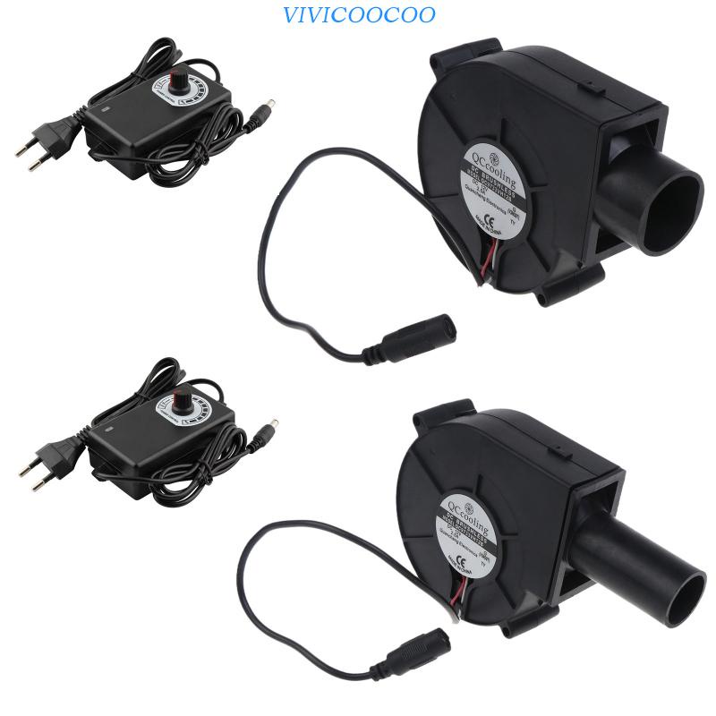 Vivi EU Plug Cooking Blower Kipas BBQ Kecepatan Yang Dapat Disesuaikan Untuk Camping Outdoor Barbekyu BBQ Alat Masak Bakery Aksesoris