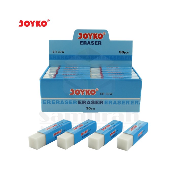 

donna- Penghapus Pensil Joyko B 30 Panjang (30 Pcs) EB30 Hitam / ER30W Putih - Putih terbaru