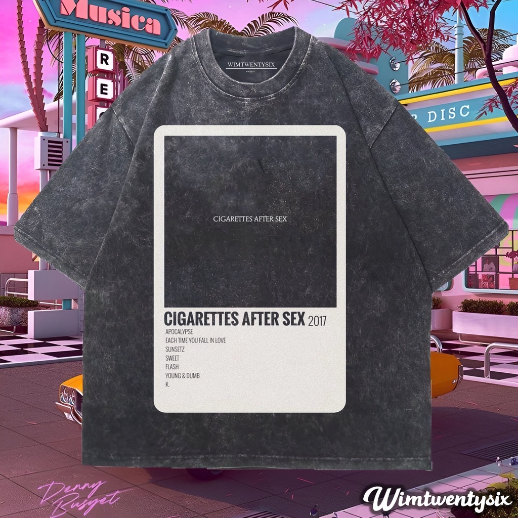 Wimtwentysix “cigarettes after sex 2017” kaos oversized washing | vintage tee