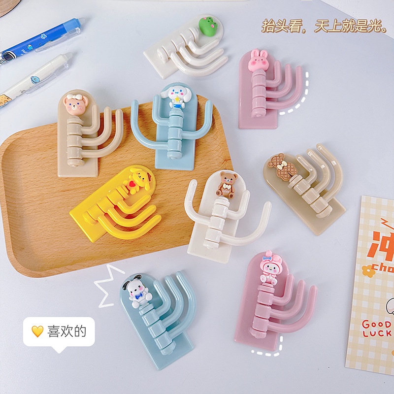 HOOK SANRIO KAIT DINDING / GOOK GANTUNGAN SERBAGUNA CINNAMOROLL MELODY/ TEMPAT GANTUNGAN KUNCI/CANTOLAN DINDING