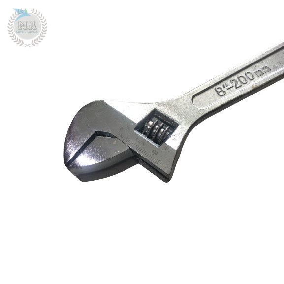 Kunci Inggris VPR 8&quot; Inch Adjustable Wrench Kunci Pipa Pas Spanner OLS VPR Kunci Inggris 8 Inch Inci Kunci Pipa Chrome Termurah Berkualitas Kunci Inggris ATS 8 inch