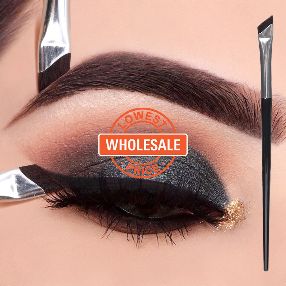 [Harga Grosir] 1pc Kuas Alis Pisau Miring Kuas Eyeliner Kuas Makeup Profesional Kuas Detail Berbaring Kuas Ulat Sutra Alat Makeup Untuk Wanita Dan Anak Perempuan