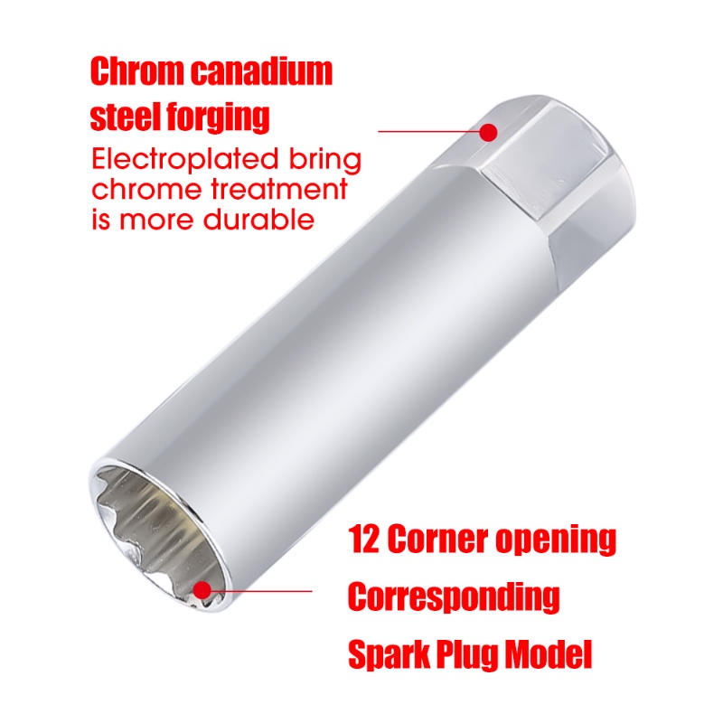 Kunci Sok Khusus Busi Mobil 14mm/16mm/busi Mesin Otomotif Cabut Bushing Metal/Alat Perbaikan Kendaraan Universal