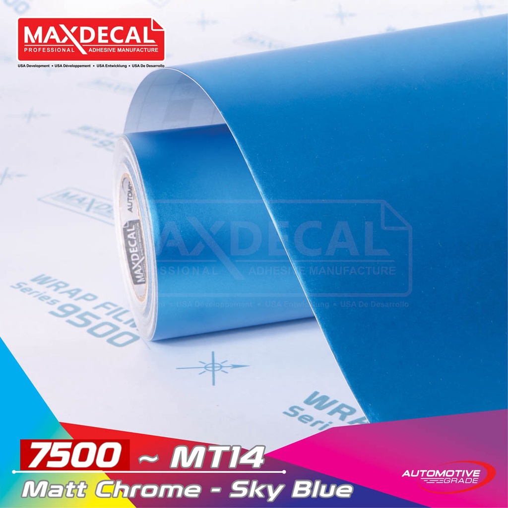 Skotlet Sky Blue Matt Chrome Doff Premium [50CM]