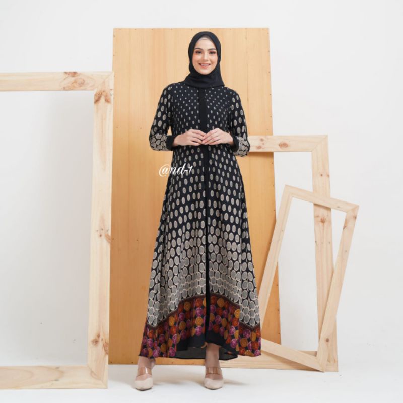 Nadira Dress - Gamis Hitam - Gamis @nd-1 - Gamis Tanahabang