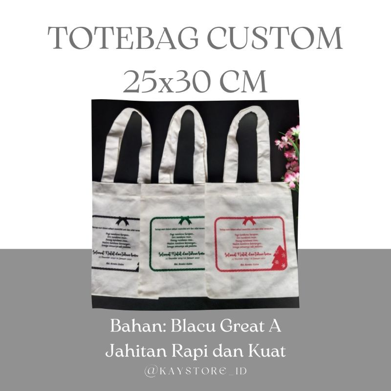 

Tas Blacu 25x30 cm, Free Custom Desain Gambar