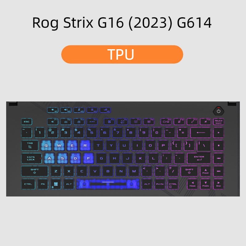 Cover Keyboard Asus Rog Strix G16 (2023) G614 G614J Film Pelindung Keyboard Anti Debu Waterproof