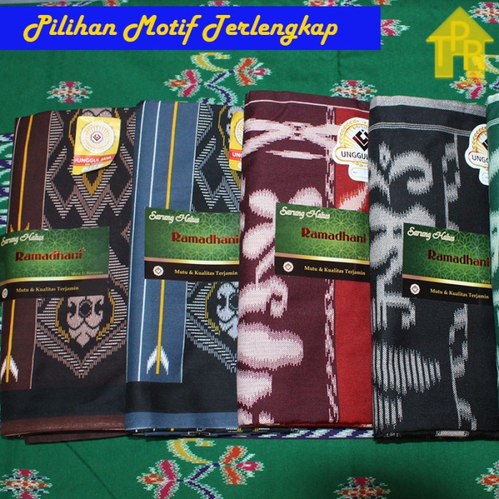 Sarung Tenun Polekat Unggul Jaya Ramadhani Istimewa 105x120cm. Kualitas Export