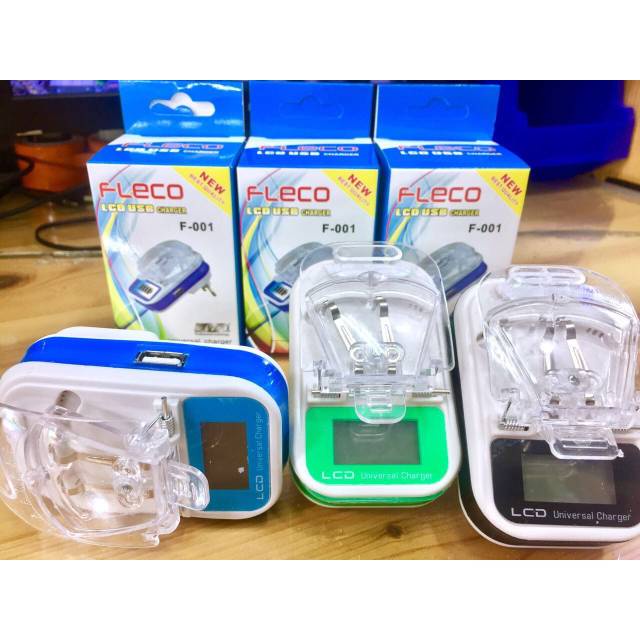 Charger Desktop LCD USB Charger Original vibox lcd / Destop Kodok Fleco F-001 casan jepit baterai casan kodok Original