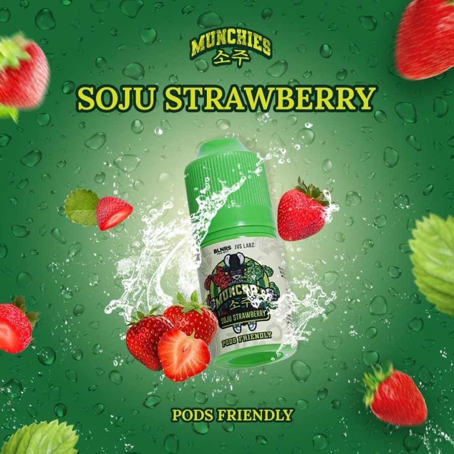 MUNCHIES V2 PODS FRIENDLY BERCUKAI MUNCHIES STRAWBERRY 30ML