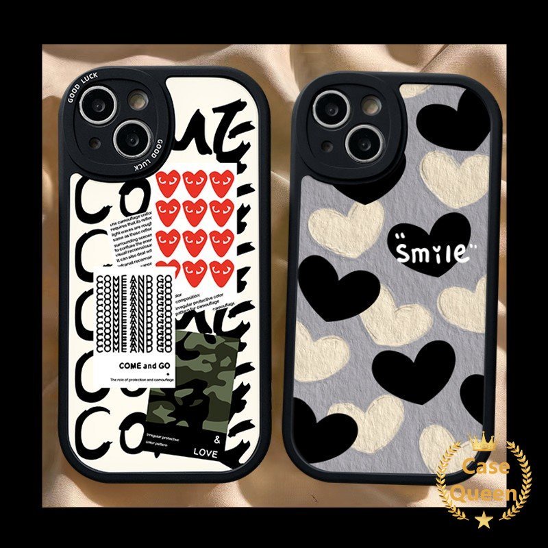 Graffiti Camouflage Oil Painting Love Heart Phone Case Infinix Hot 10s 10 11s 11 10T 9 Play Smart 5 6 Hot 10 Lite Note 8 Soft Tpu Couple Cover