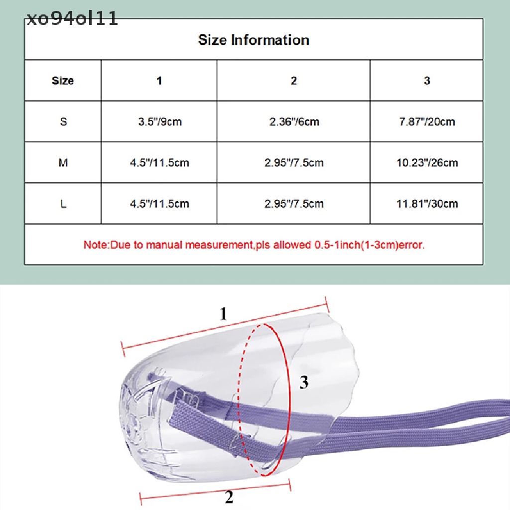 Xo Bernapas Kucing Anjing Moncong Anti Gigit Hewan Peliharaan Kucing Mulut Masker Penutup Mandi Pembersih OL