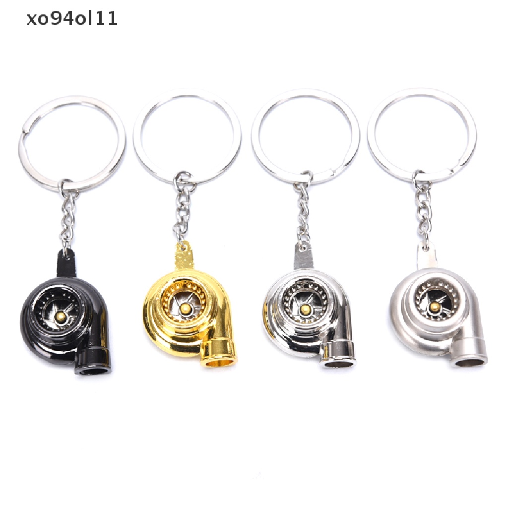 Xo Fashion Portable Mini Spinning Turbo Turbine Keyring Gantungan Kunci Aksesoris Hadiah OL